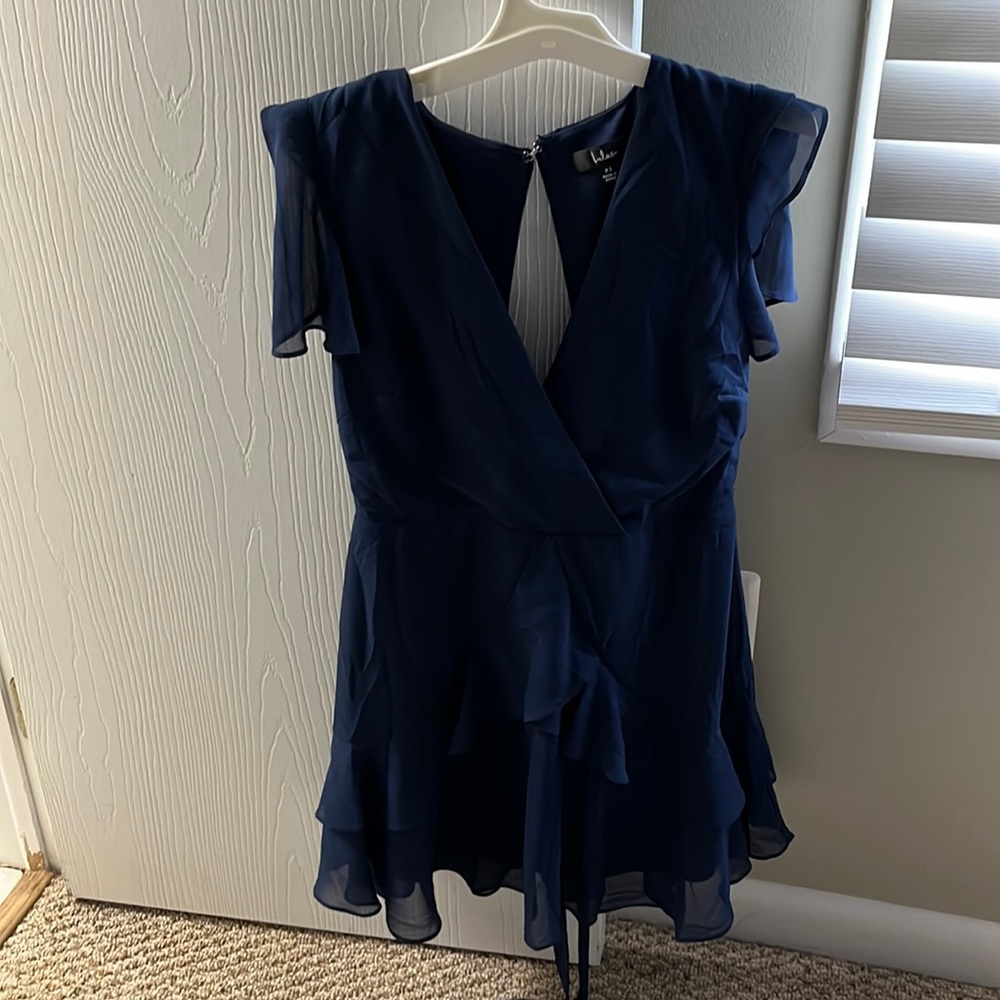 Sweet Like You Navy Ruffled Mini Dress